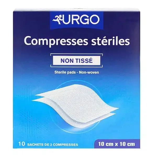 10×2 compresses stériles non tissées 10cmx10cm