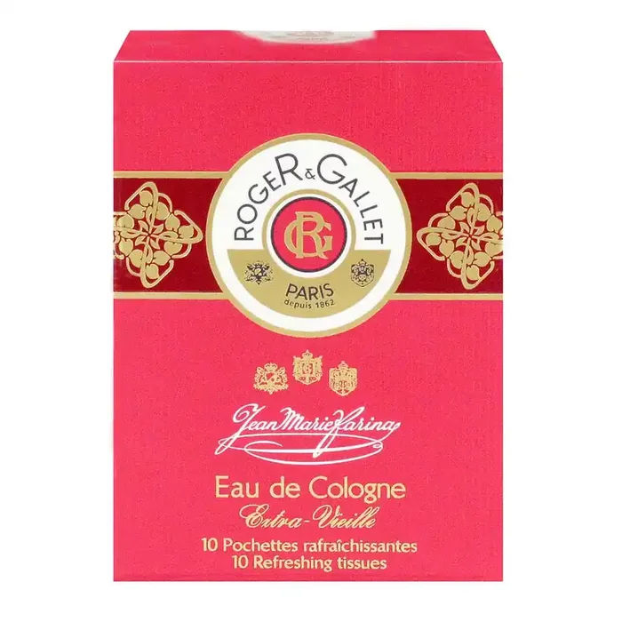 10 pochettes Eau de Cologne