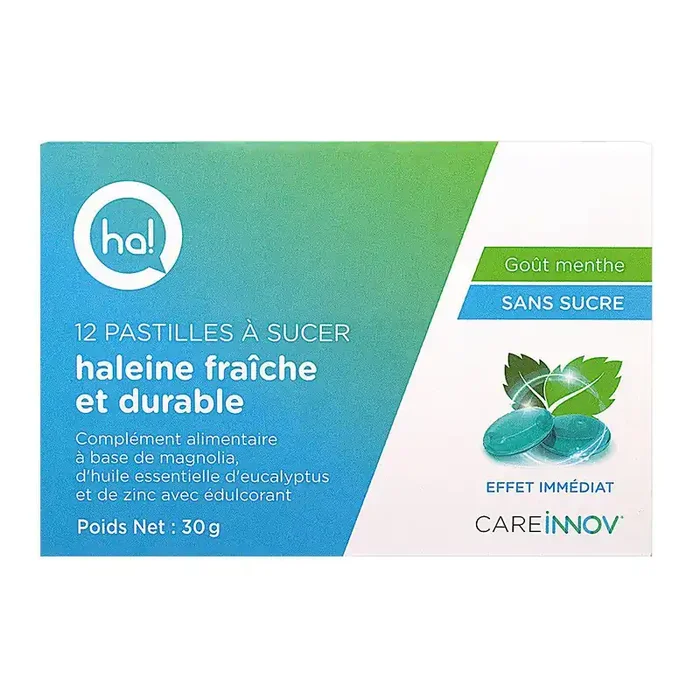 12 Pastilles à sucer goût menthe