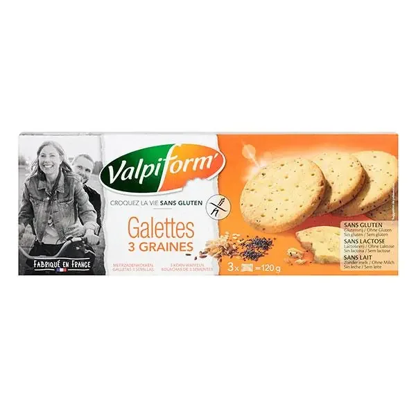 15 galettes 3 graines bio 120g