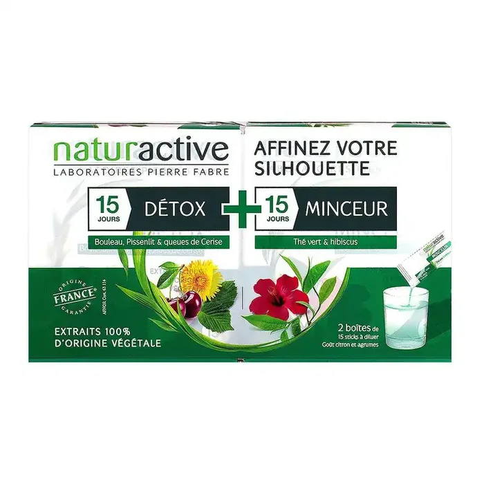 15 sticks détox + 15 sticks minceur
