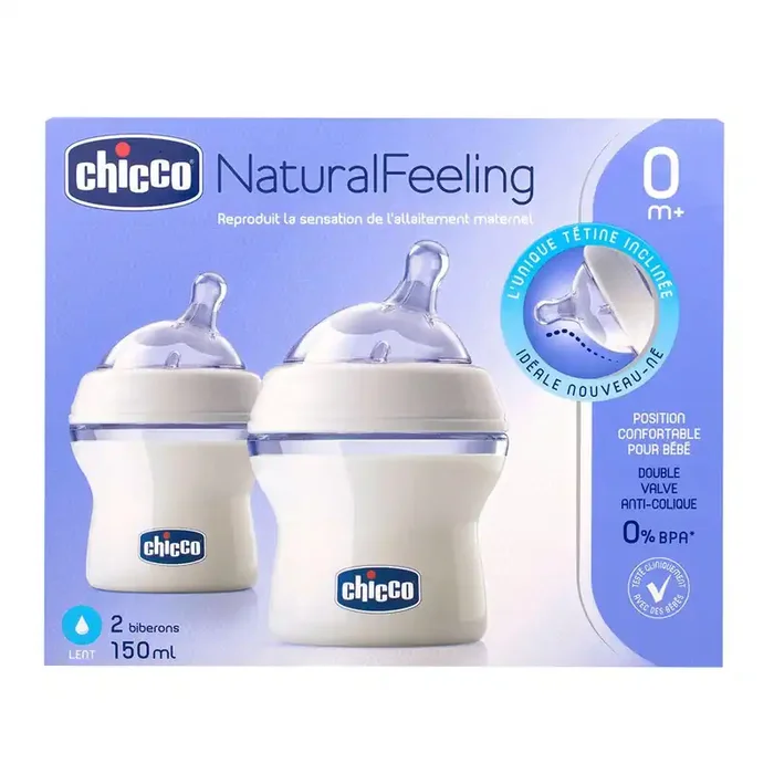 2 biberons Natural Feeling 0 mois+
