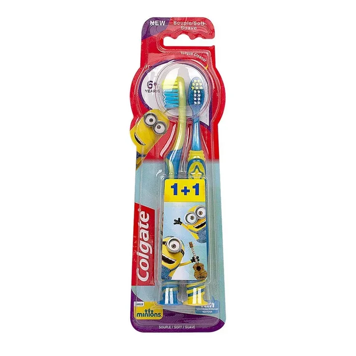 2 brosses à dents Les minions 6 ans+