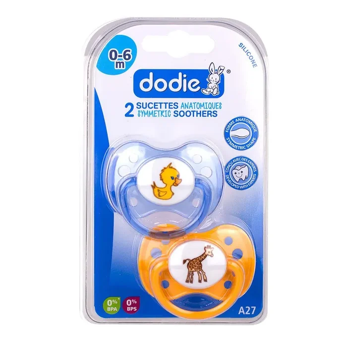 2 sucettes anatomiques 0-6 mois animaux