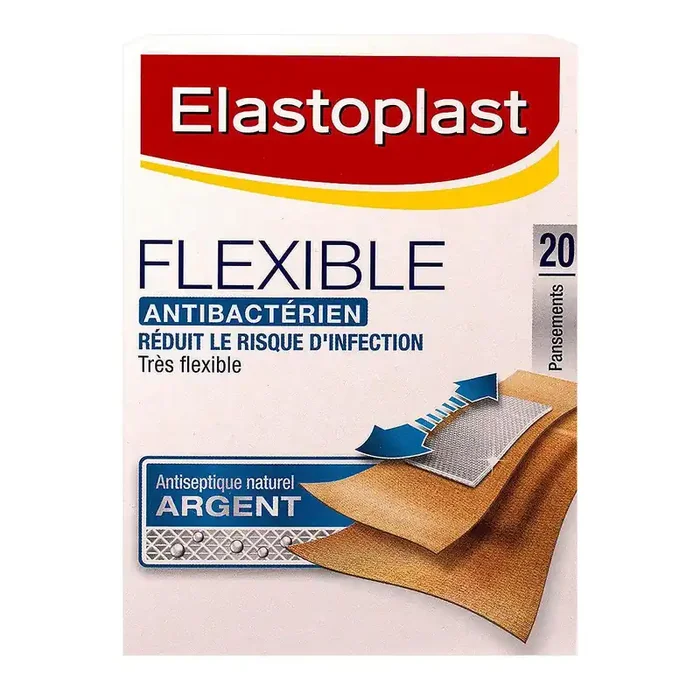 20 pansements antibactériens Flexible