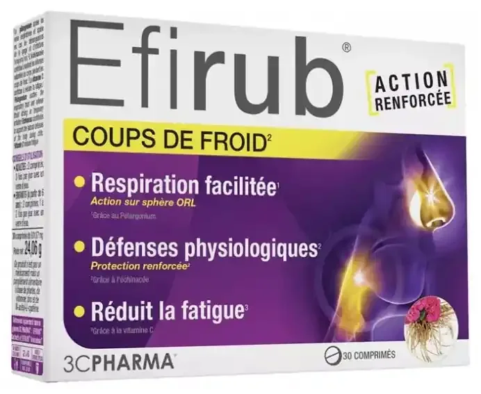 3C Pharma Efirub 30 Comprimés
