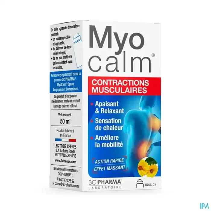 3c pharma myocalm roll on 50ml