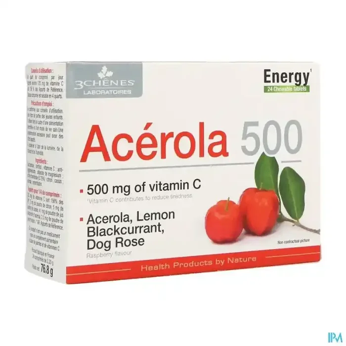 3chenes acerola 500 comprimé 24