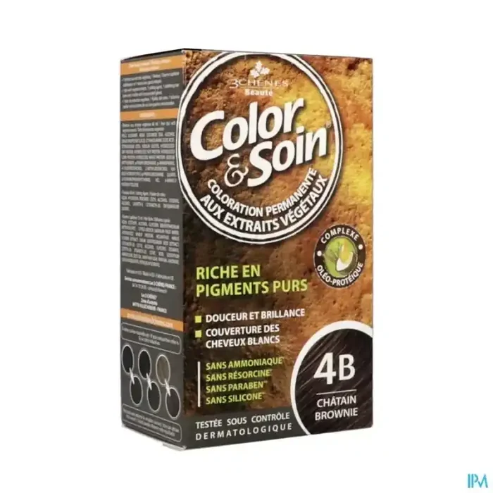 3chenes color soin 4b chatain brownie etui 60ml x2