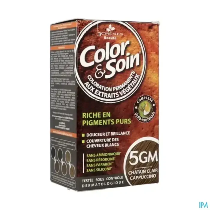 3chenes color soin 5gm chatain clair cappuccino 60ml x2