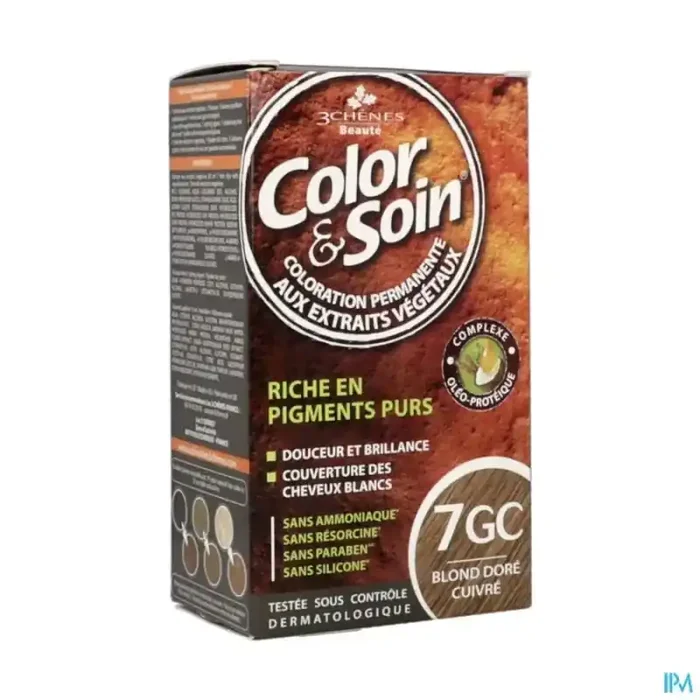 3chenes color soin 7gc blond doré cuivre etui 60ml x2