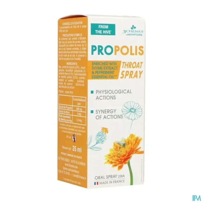 3chenes propolis spray buccal 25ml