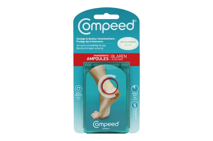 5 pansements ampoules effet « seconde peau » moyen format