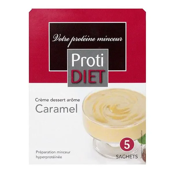 5 Sachets crème dessert caramel