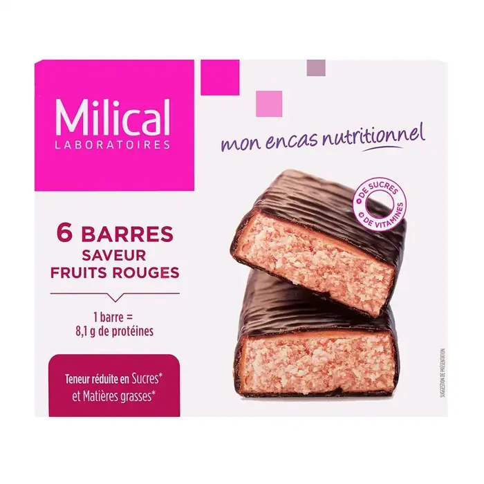 6 barres minceur saveur fruits rouges
