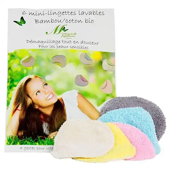 6 mini-lingettes lavables
