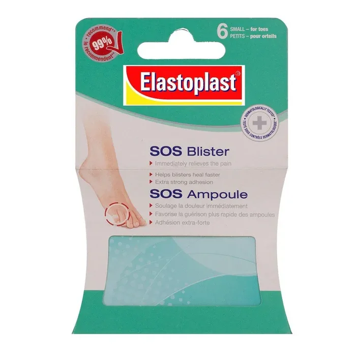 6 petits pansements SOS ampoule orteils