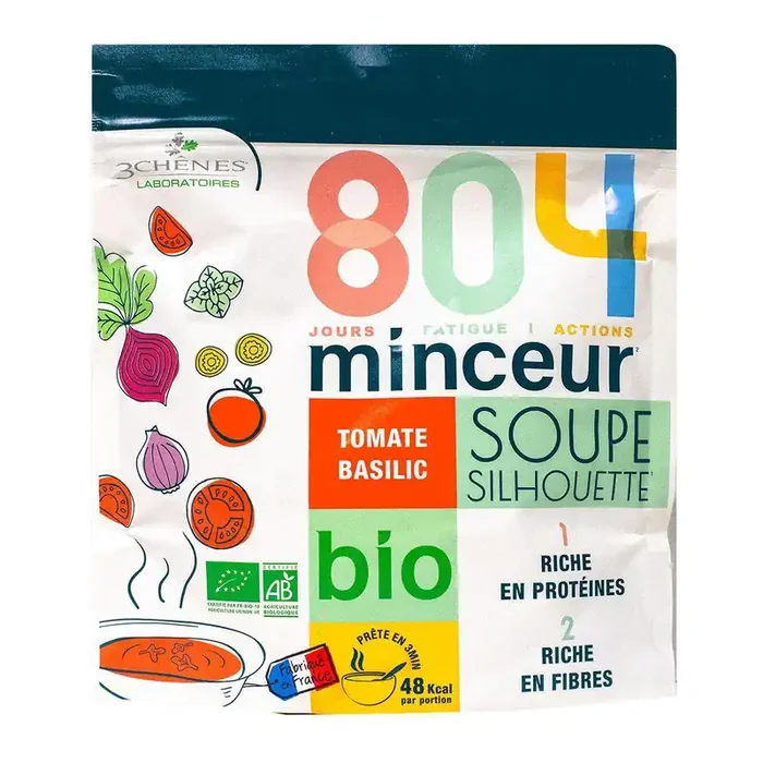 804 Soupe tomate basilic Silhouette bio 180g