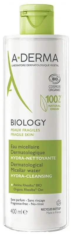 A-Derma Biology Eau Micellaire Dermatologique Hydra-Nettoyante 400 ml