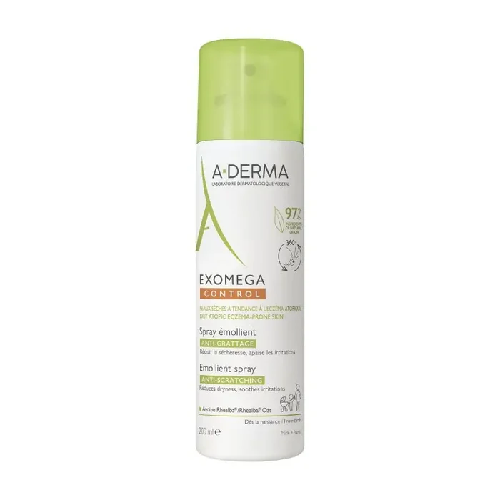 A-DERMA EXOMEGA CONTROL SPRAY ÉMOLLIENT anti-démangeaisons 200mL