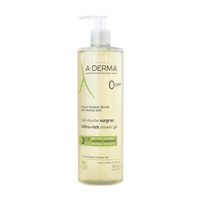 A-Derma Gel Douche Surgras 750 ml