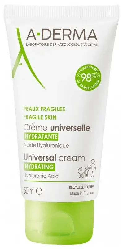 A-Derma Les Indispensables – Crème Universelle Hydratante 50 ml