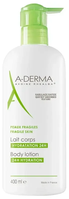A-Derma Les Indispensables Lait Corps Hydratation 24H 400 ml