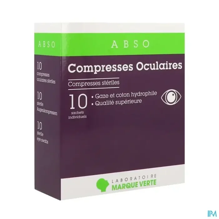 Abso compresse oculaire ronde sterile 10