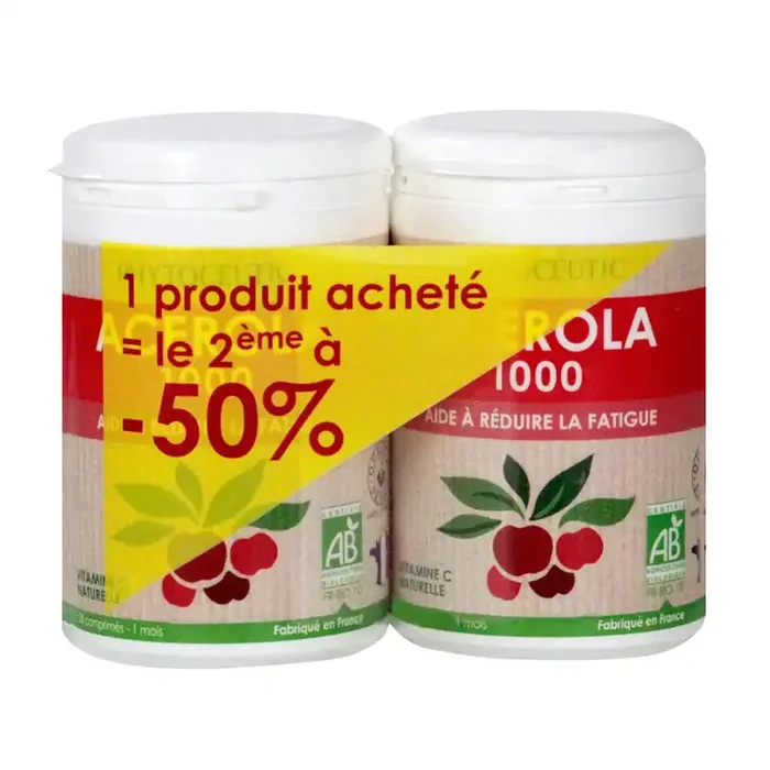 Acérola 1000 2×28 comprimés