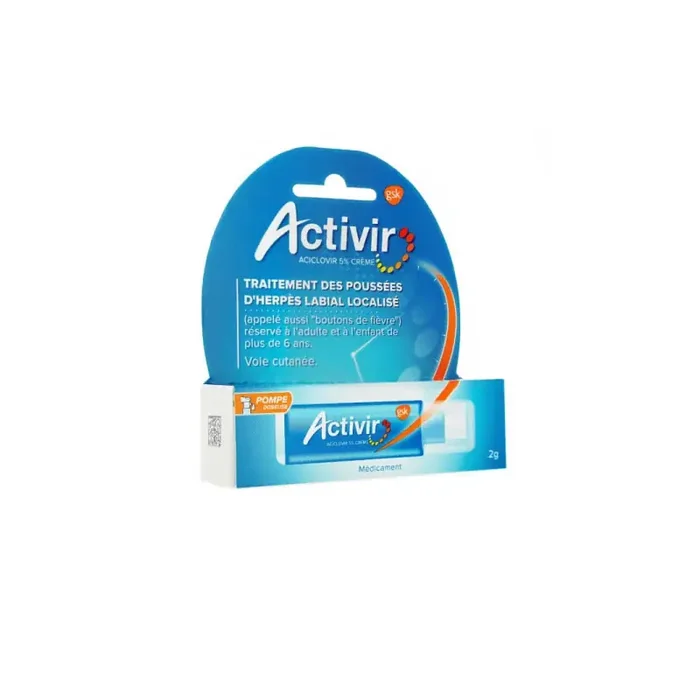 ACTIVIR 5% CREME POMPE DOSEUSE 2G