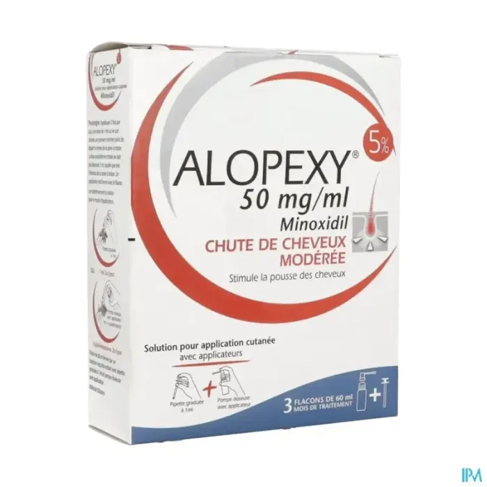 Alopexy 5% solution pour application cutanee 60ml x3