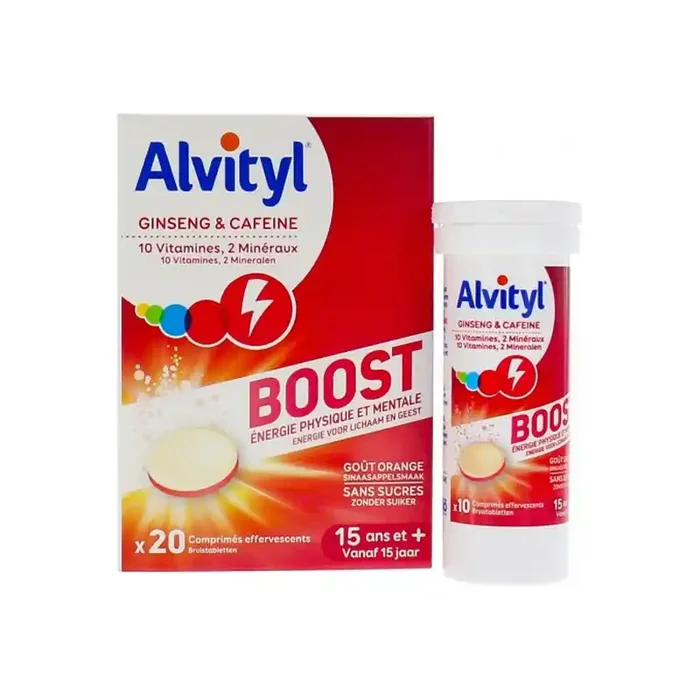 Alvityl boost ginseng & cafeine 20 comprimes