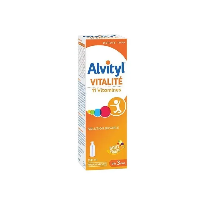 Alvityl forme equilibre vitalite solution multivitaminee 150ml