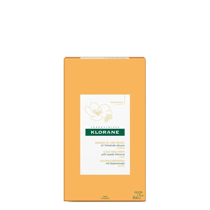 Amande Douce – Cire Froide Jambe 6 Bandes