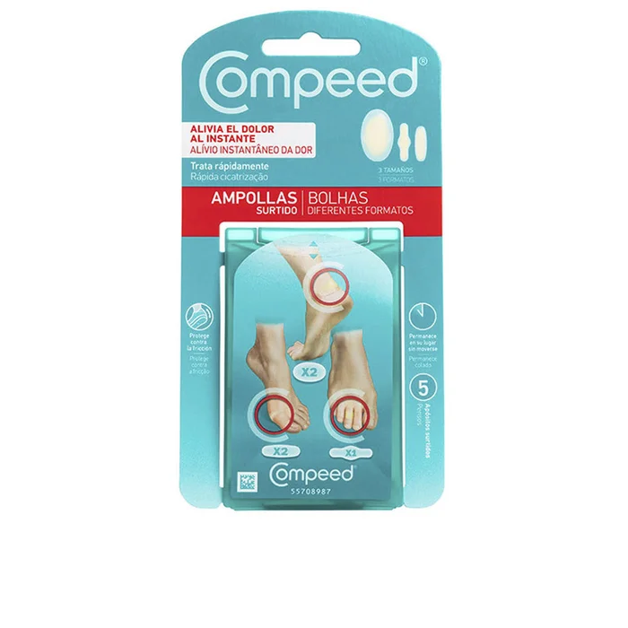 AMPOULES assorties 3 tailles 5 pansements