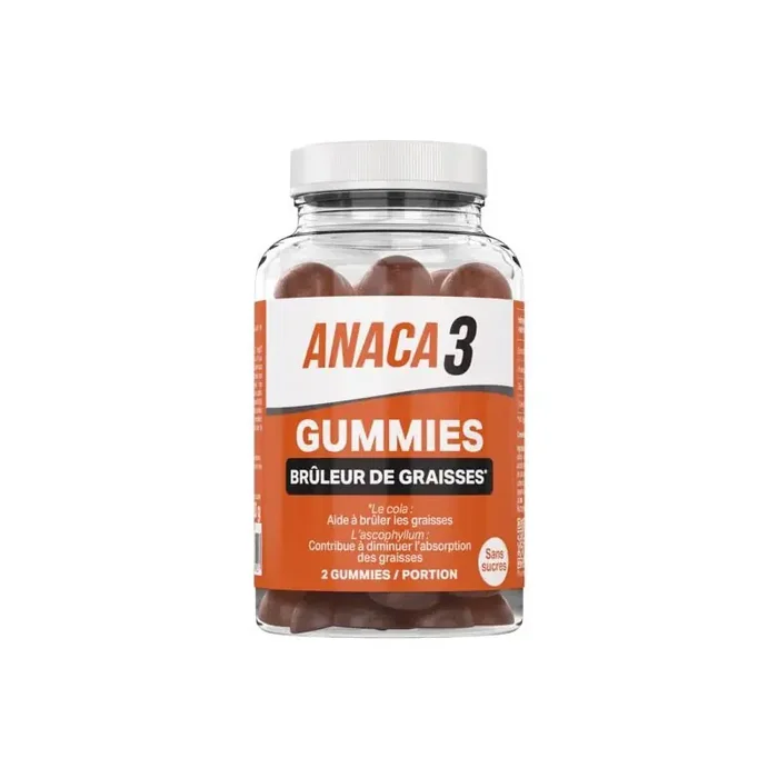 ANACA 3 GUMMIES BRÛLEUR DE GRAISSES 60 GOMMES NUTRAVALIA
