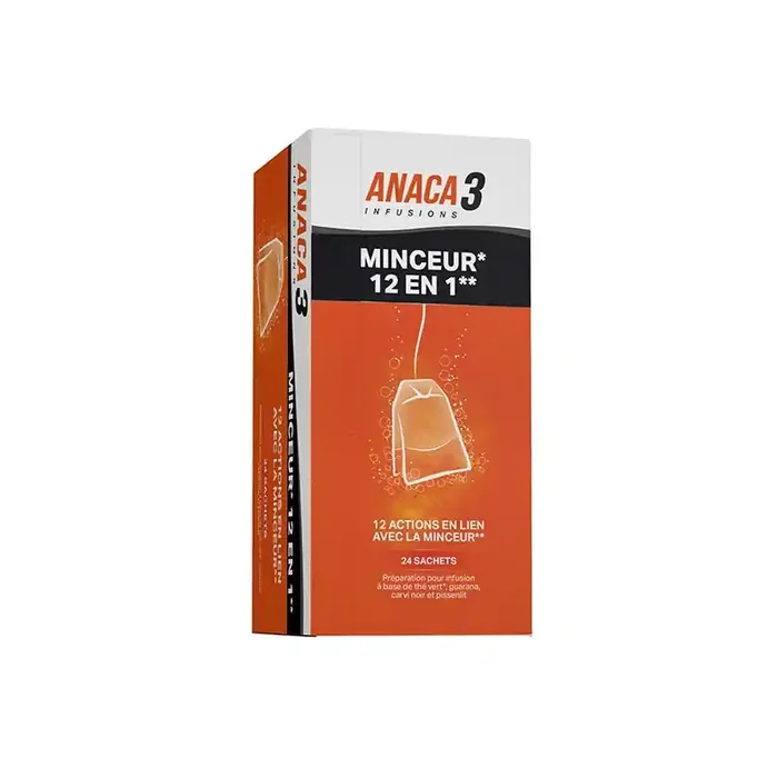 ANACA 3 MINCEUR 24 SACHETS NUTRAVALIA