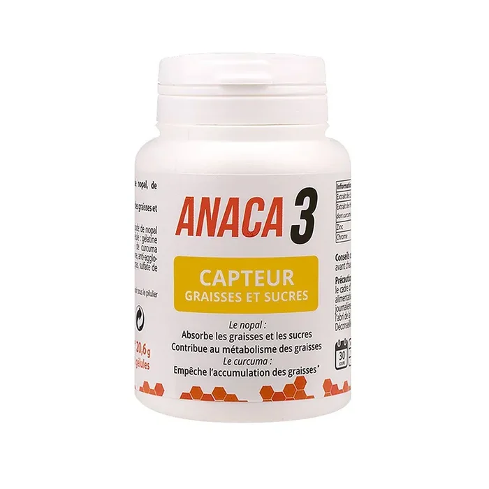 Anaca3 capteur graisses & sucres 60 gélules