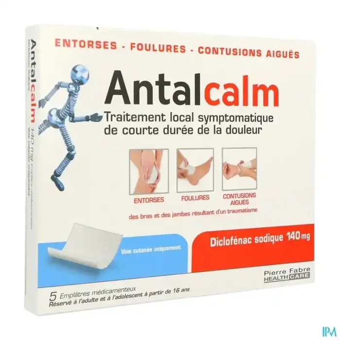 Antalcalm 140mg emplatre medicamenteux 5
