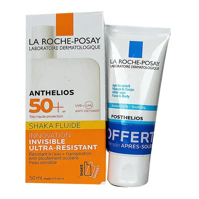 Anthelios 50+ shaka fluide 50ml + après-soleil offert