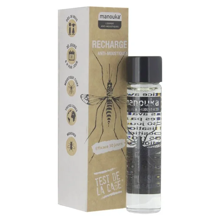 Anti Moustiques Recharge Bracelet Et Boule 6ml Manouka