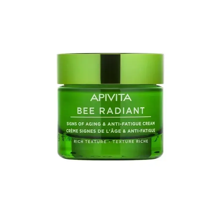 Apivita Bee Radiant Crème Anti-âge et Anti-fatigue Texture Riche 50ml