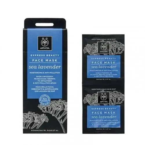 APIVITA MASQUE VISAGE LAVANDE Hydratant / Anti Pollution – 2 Masques