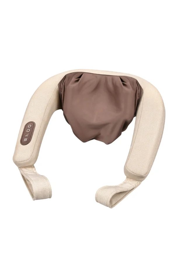 Appareil de massage 4D nuque – Beige & marron