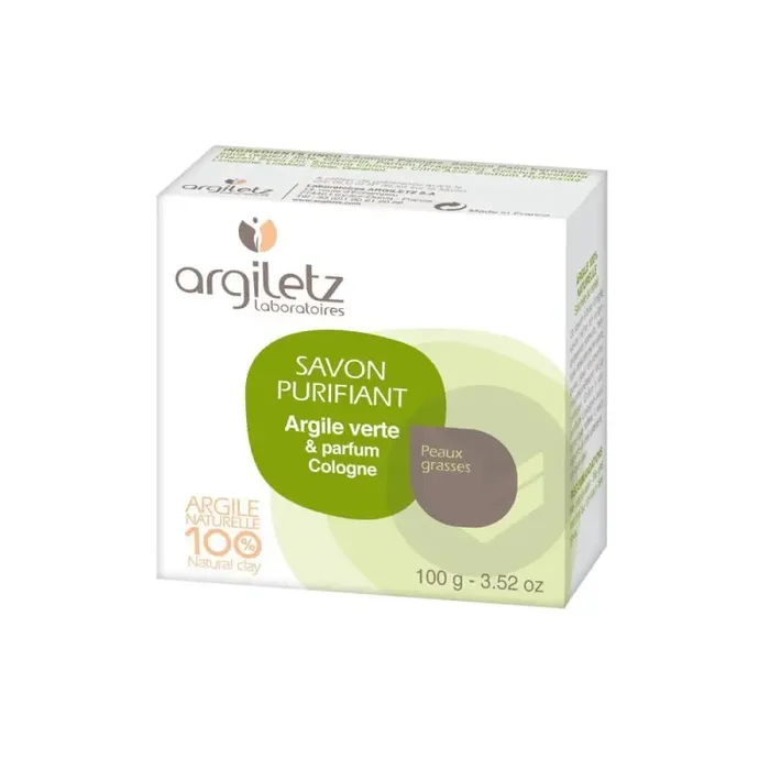 Argiletz savon purifiant argile verte cologne 100g