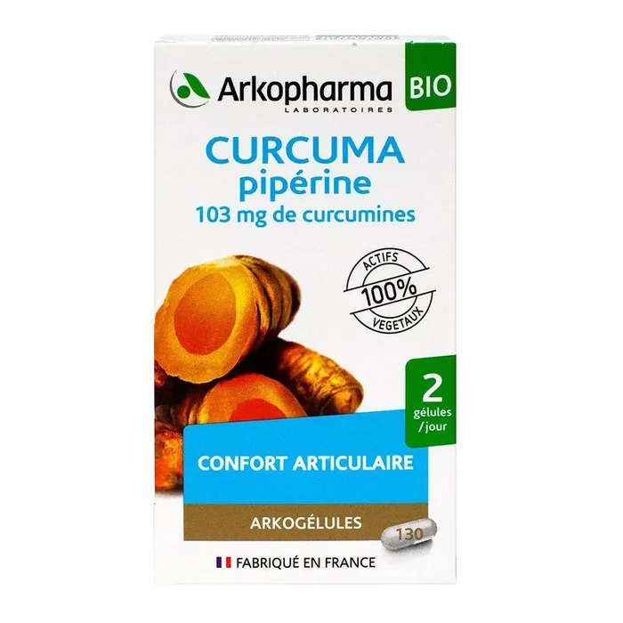 Arkogélules curcuma 130 gélules