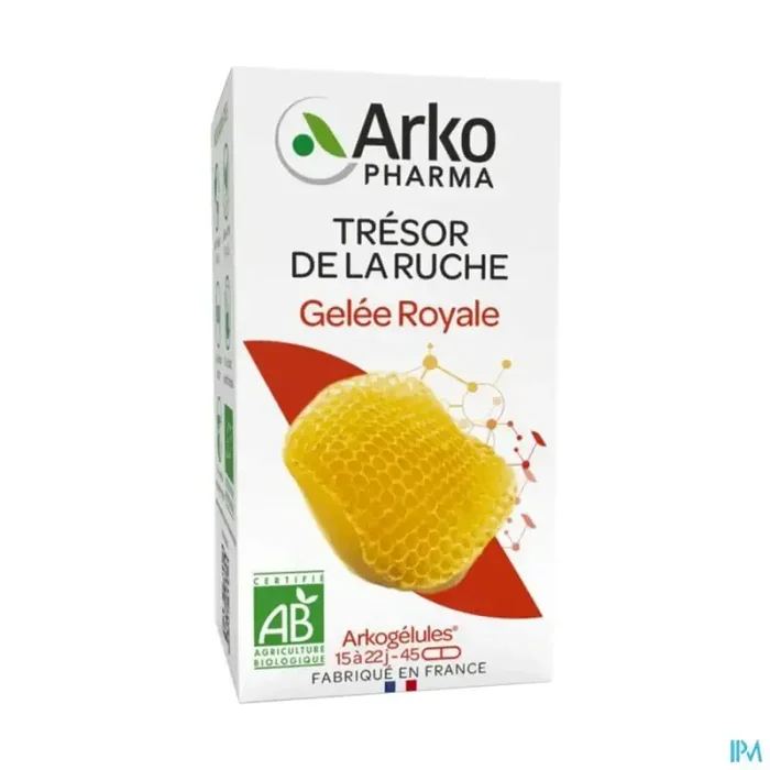 Arkogélules gelee royale bio caps 45