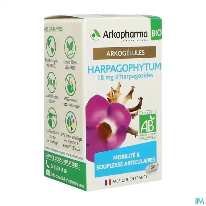 Arkogélules harpagophytum bio gélule 150