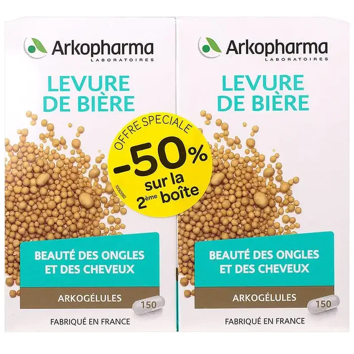 Arkogélules levure bière 2×150 gélules