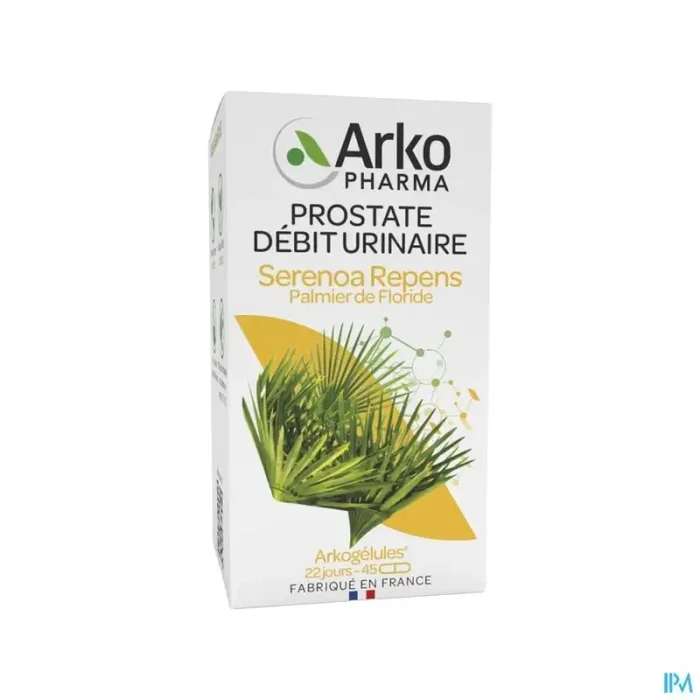 Arkogélules serenoa repens prostate débit urinaire gélule vegetale 45